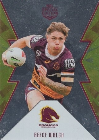 NRL - 2025 Best & Less Special Edition - Silver #SP01 - Reece Walsh - Brisbane Broncos