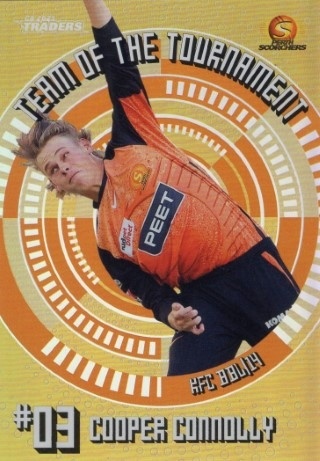 CRICKET - Traders 2025-26 - Team of the Tournament Gold #TTG15 - Cooper Connolly SN125 - Perth Scorchers