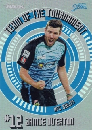 CRICKET - Traders 2025-26 - Team of the Tournament Silver #TTS24 - Jamie Overton SN200 - Adelaide Strikers