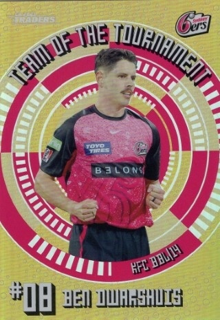 CRICKET - Traders 2025-26 - Team of the Tournament Gold #TTG20 - Ben Dwarshuis SN125 - Sydney Sixers