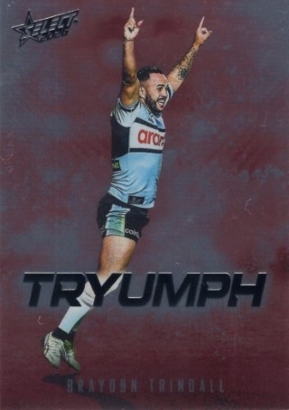 NRL - 2026 Select - Tryumph Red #TR022 - Braydon Trindall - Cronulla Sharks