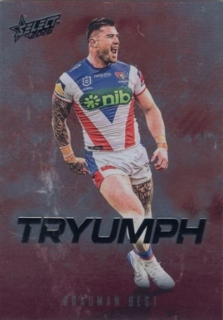 NRL - 2026 Select - Tryumph Red #TR049 - Bradman Best - Newcastle Knights