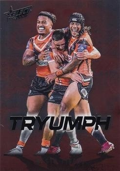 NRL - 2026 Select - Tryumph Red #TR102 - Tigers Team - Wests Tigers