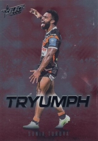 NRL - 2026 Select - Tryumph Red #TR100 - Sunia Turuva - Wests Tigers