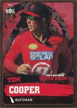 CRICKET - 2015-16 Tap N Play Big Bash - Gold #108 - Tom Cooper - Melbourne Renegades