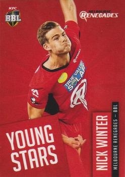 CRICKET - 2015-16 Tap N Play Big Bash - Young Stars #YS08 - Nick Winter - Melbourne Renegades