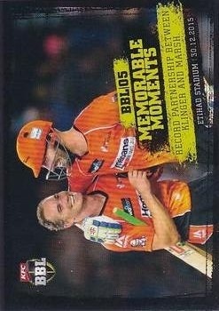 CRICKET - 2016-17 Tap N Play Big Bash - Memorable Moments BBL05 #MM08 - Shaun Marsh / Michael Klinger - Perth Scorchers