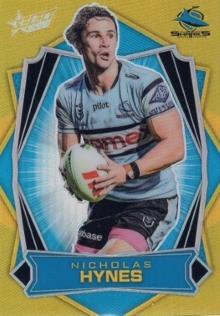 NRL - 2026 Select - Luminous Gold Back (SN725) #L040 - Nicholas Hynes - Cronulla Sharks