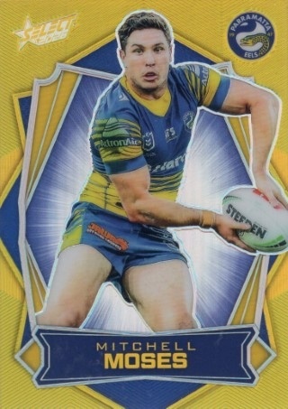 NRL - 2026 Select - Luminous Gold Back (SN725) #L126 - Mitchell Moses - Parramatta Eels