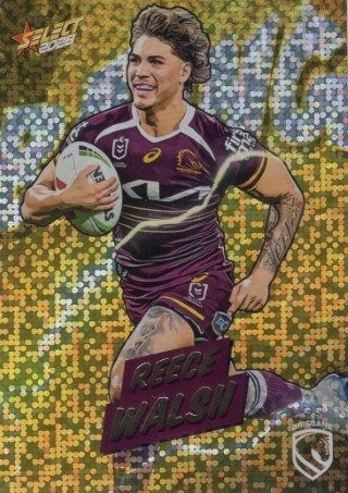 NRL - 2026 Select - Bang Gold #BG005 - Reece Walsh - Brisbane Broncos