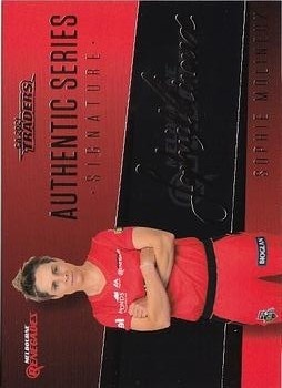 CRICKET - Traders 2021-22 - Authentic Series Signatures (Facsimile) #AS5 - Sophie Molineux - Melbourne Renegades
