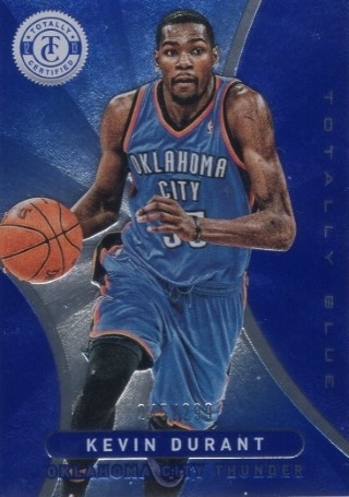 2012-13 Totally Certified - Totally Blue #082 - Kevin Durant SN299 - OKC Thunder