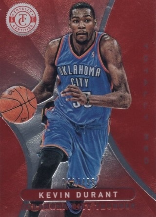 2012-13 Totally Certified - Totally Red #082 - Kevin Durant SN499 - OKC Thunder