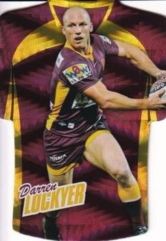 NRL - 2010 Select Champions - Holographic Jersey #JDC004 - Darren Lockyer - Brisbane Broncos