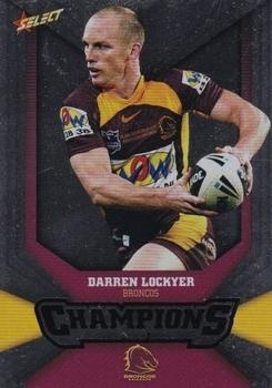 NRL - 2011 Select Champions - Silver Parallel #SP005 - Darren Lockyer - Brisbane Broncos