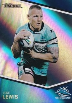 NRL - 2014 Traders - Parallel Silver #P119 - Luke Lewis - Cronulla Sharks