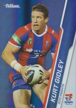 NRL - 2015 Traders - Parallel Silver #P065 - Kurt Gidley - Newcastle Knights