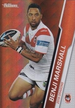 NRL - 2015 Traders - Parallel Silver #P112 - Benji Marshall - St. George Dragons