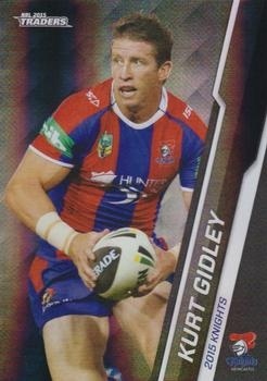NRL - 2015 Traders - Parallel Special Black #PS065 - Kurt Gidley - Newcastle Knights