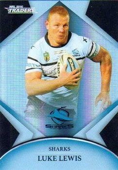 NRL - 2016 Traders - Parallel Silver #P040 - Luke Lewis - Cronulla Sharks