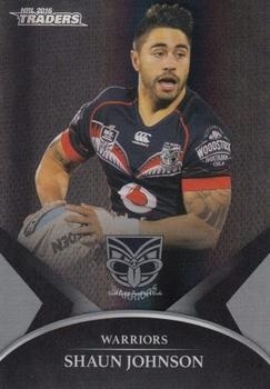 NRL - 2016 Traders - Parallel Special Black #PS072 - Shaun Johnson - New Zealand Warriors