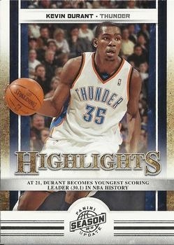 2009-10 Panini Season Update - #004 Kevin Durant HIGHLIGHTS - OKC Thunder
