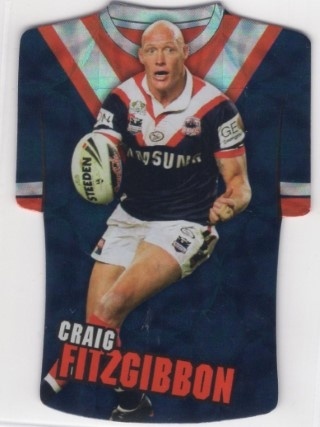 NRL - 2009 Select Champions - Holographic Jersey #JDC161 - Craig Fitzgibbon - Sydney Roosters