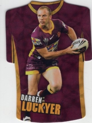 NRL - 2009 Select Champions - Holographic Jersey #JDC004 - Darren Lockyer - Brisbane Broncos