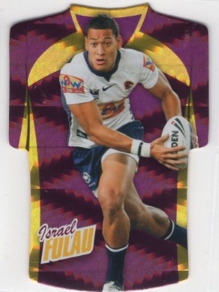 NRL - 2010 Select Champions - Holographic Jersey #JDC006 - Israel Folau - Brisbane Broncos