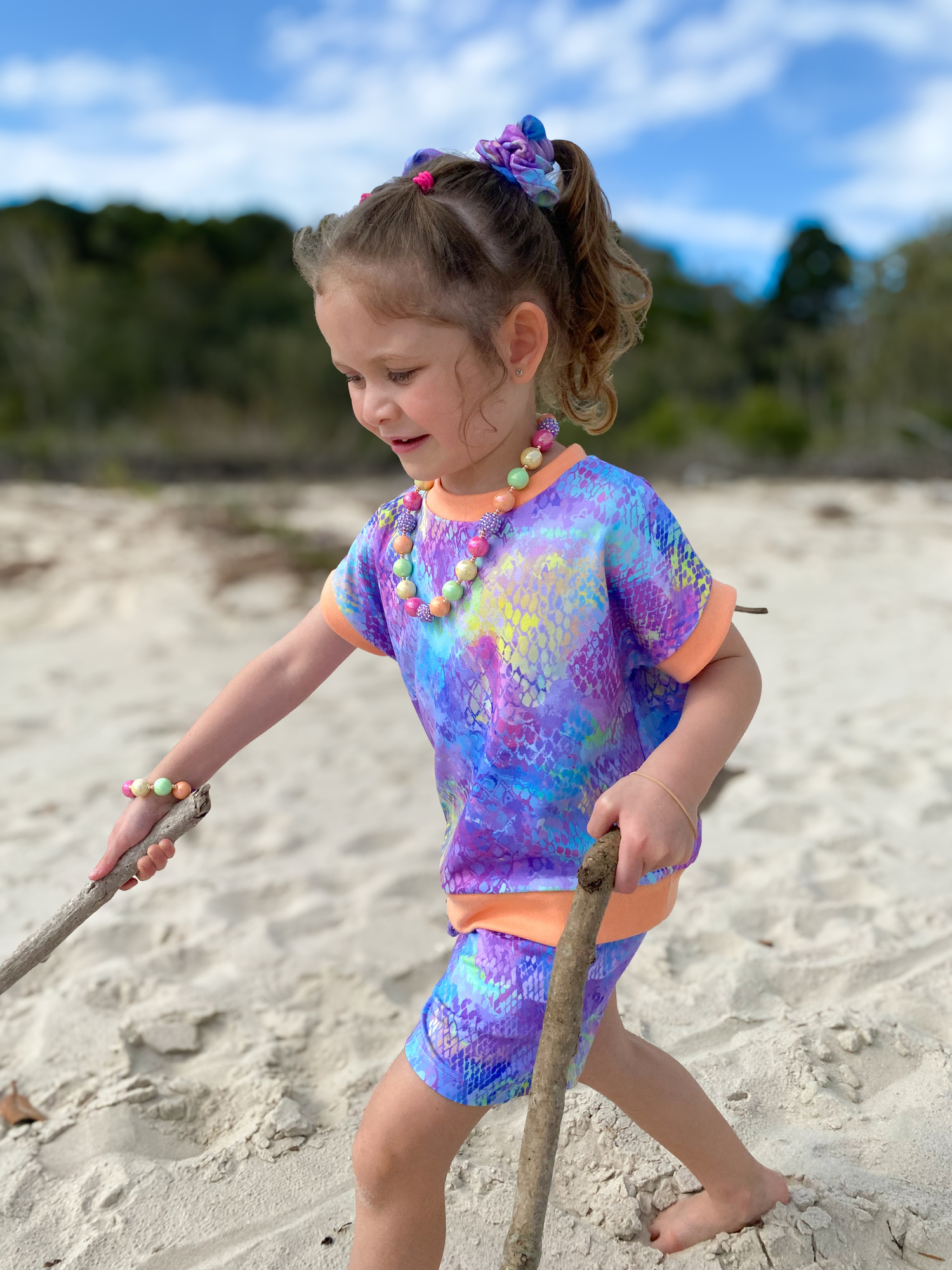 Springtime Serpent Scrunchie