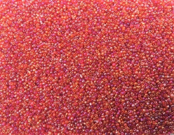 Seed Beads - Rainbow Red - 2mm - 20g