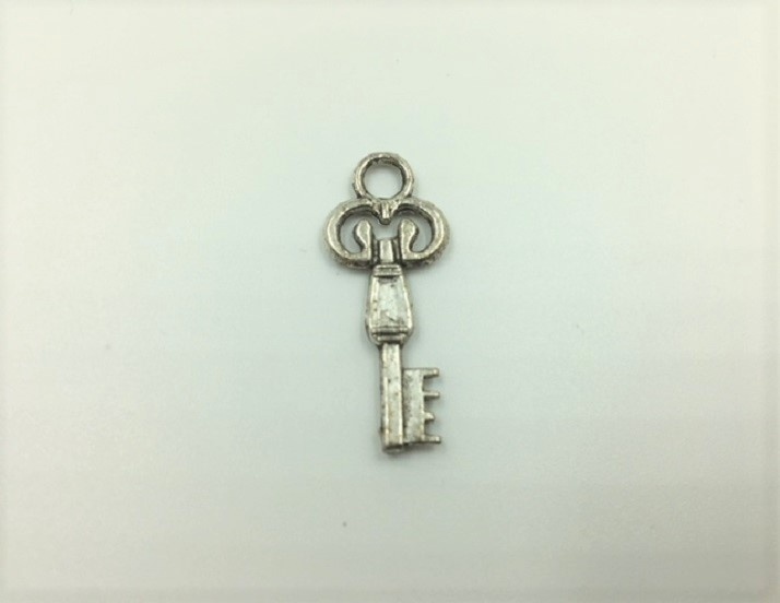 Key - 1 Piece - Antique Silver