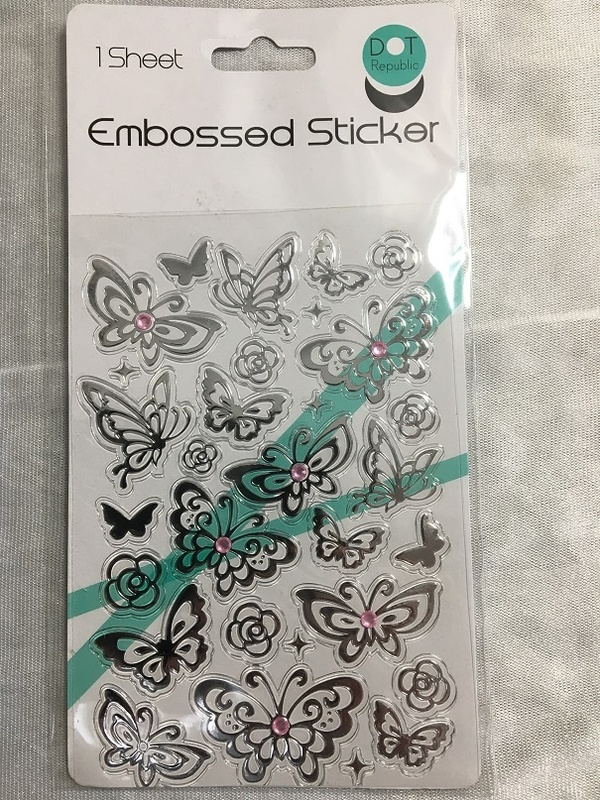 Stickers - Embossed - Butterflies