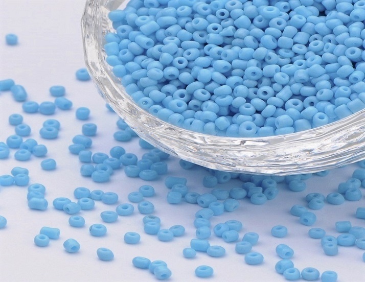 Seed Beads - 2mm - Baby Blue - 20g