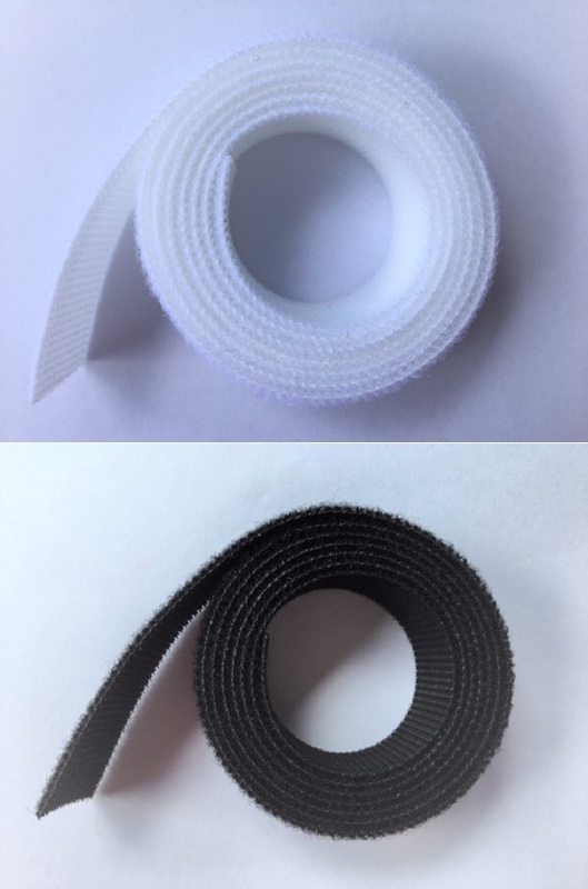 Velcro® One Wrap® - Black / White - 1mt x - 50mm