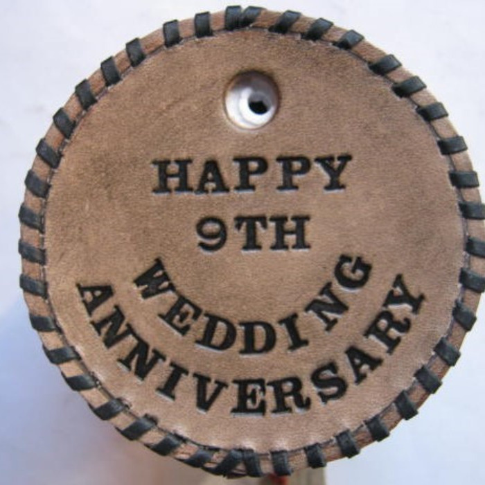 leather stubby cooler wedding anniversary