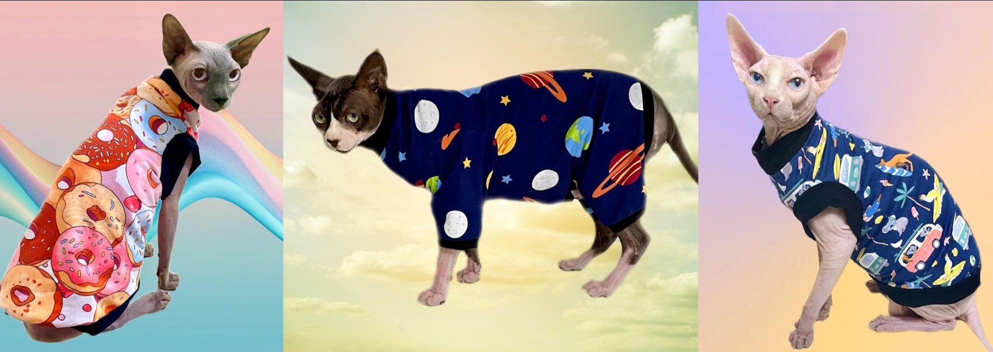 SphynxBoyz - Clothing for Cats such as Sphynx, Devon Rex, Cornish Rex, Siamese, Orientals, etc.