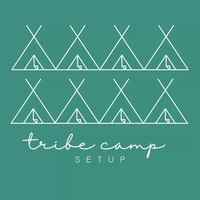 Tribe Camp Setup many people friends family