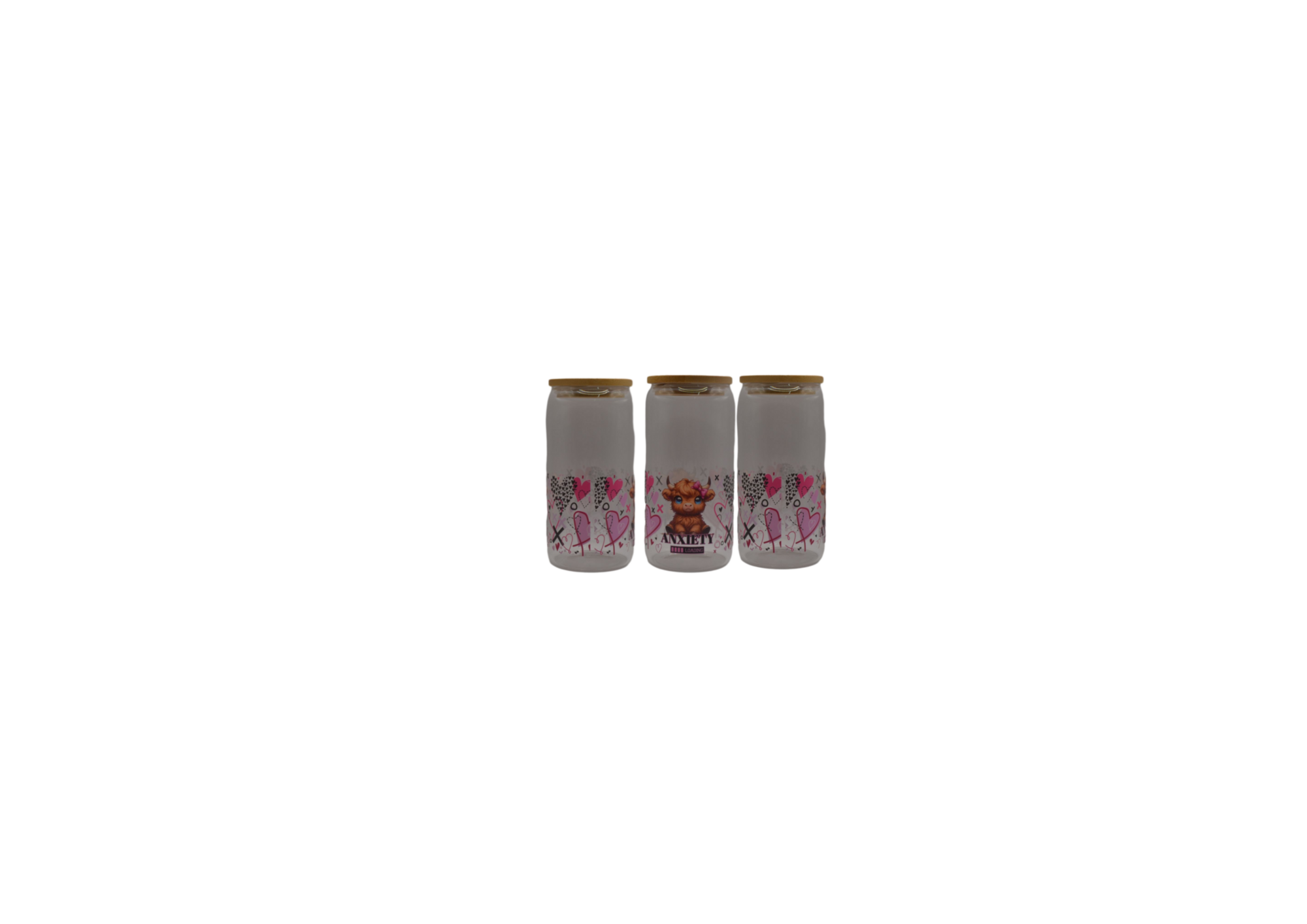 Anxiety Loading with Heart 16oz libby