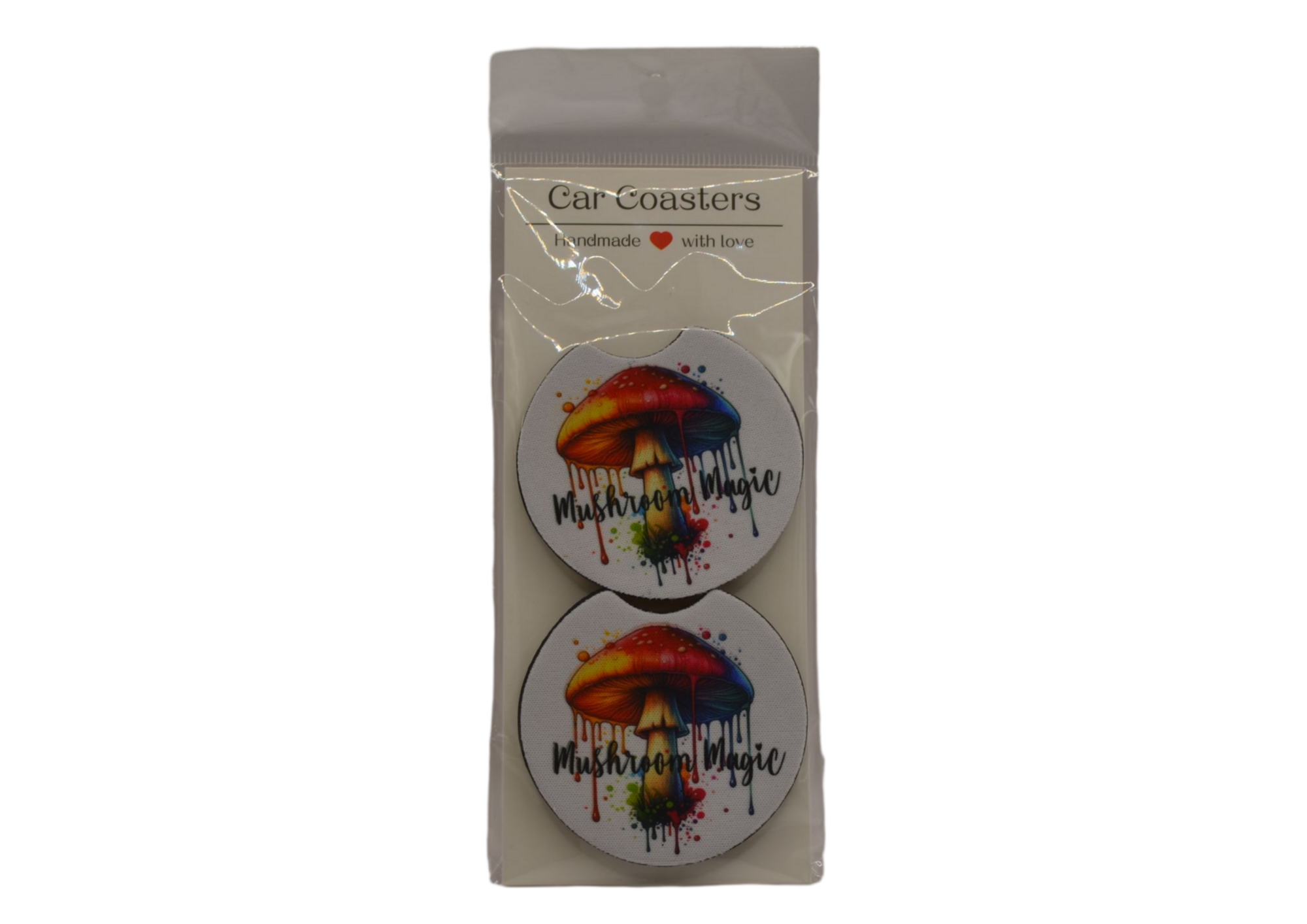Magic Mushroom Image Car Coaster