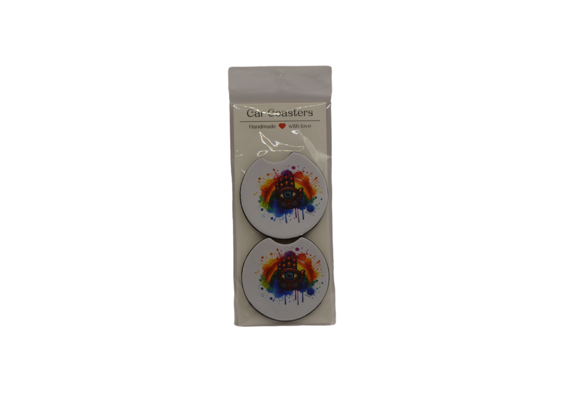 Protective Eye Image Car Coaster