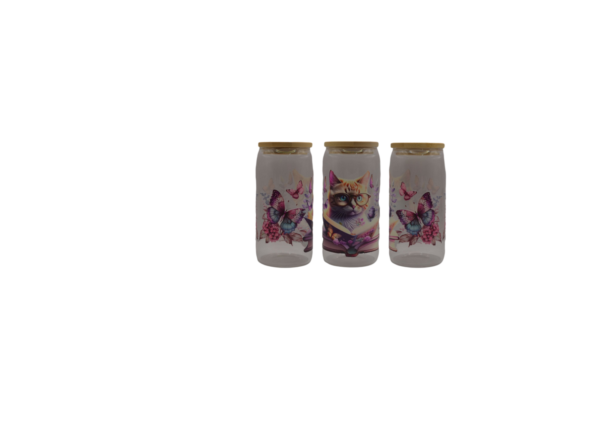Puss in Books 16oz libby