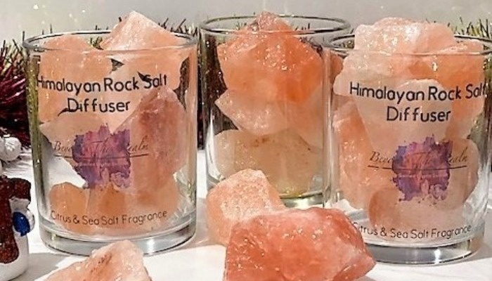 Himalayan Rock Salt Diffuser in a glass