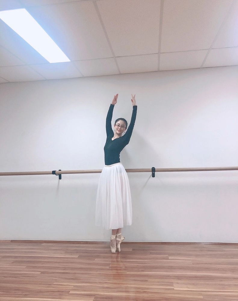 Barre work in the studio