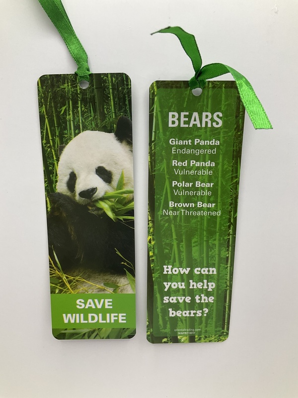 Panda Bear Endangered Bookmark