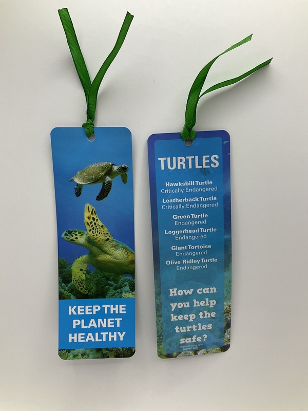 Turtles Endangered Bookmark