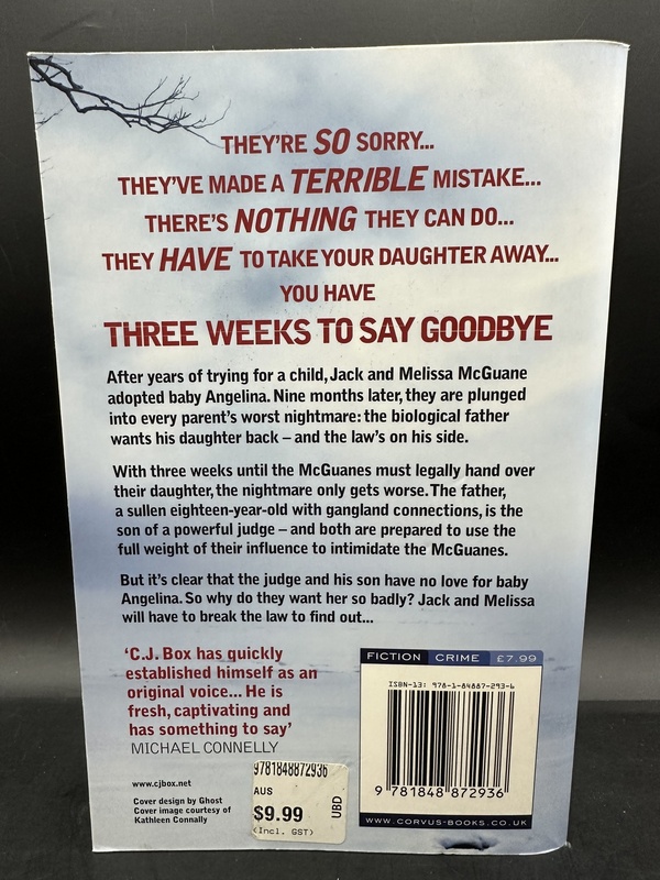 Three weeks to say goodbye c j box
