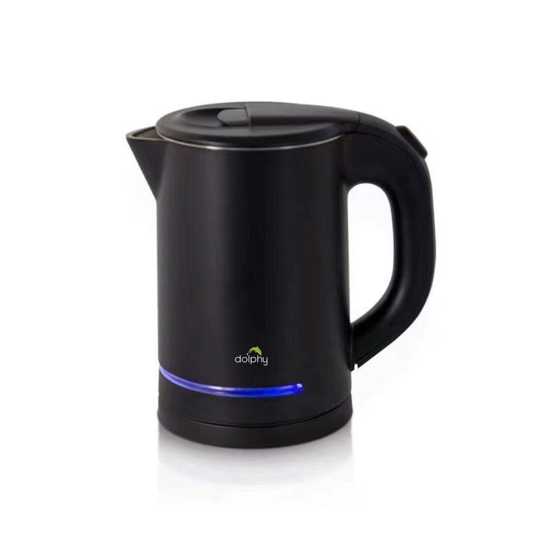 0.8L Electric Kettle Matt Black with Light Design