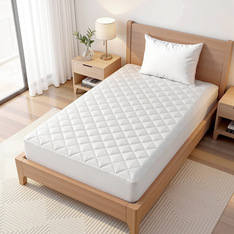 Giselle Waterproof Mattress Protector 100% Cotton Quilted Fitted Cover