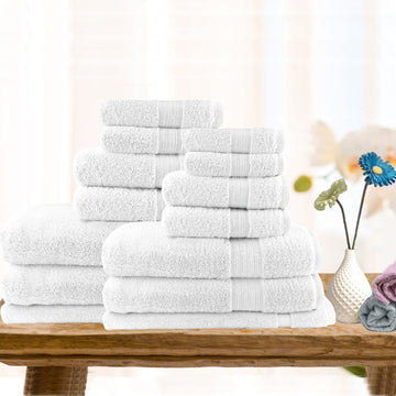 Light weight soft cotton bath towel set